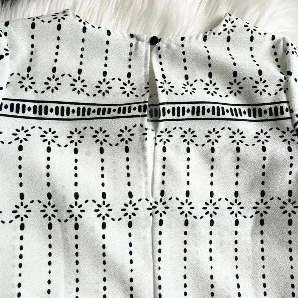 Lulu’s Graphic Price Black & White Shift Dress with Pockets - Picture 8 of 11